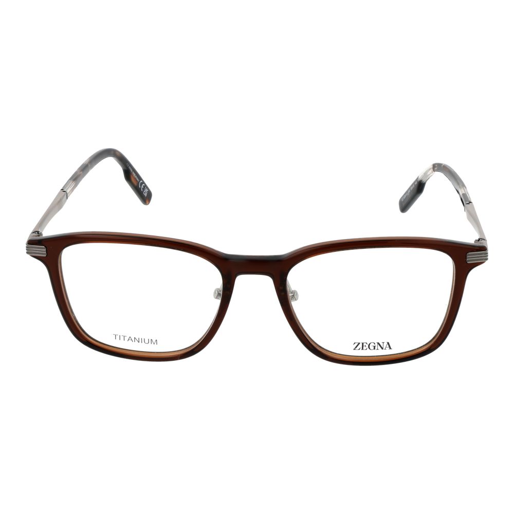 Ermenegildo Zegna Brown Glasses Frames for Men alternate view