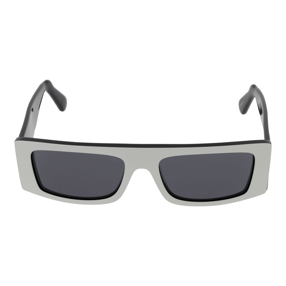 Lunettes de soleil en plastique blanc GCDS