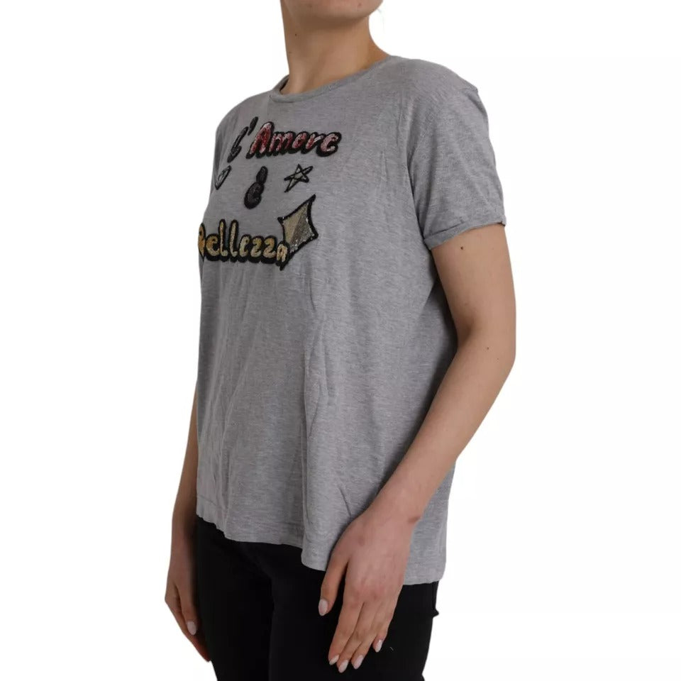 Dolce & Gabbana Grey T-Shirt for Women side view