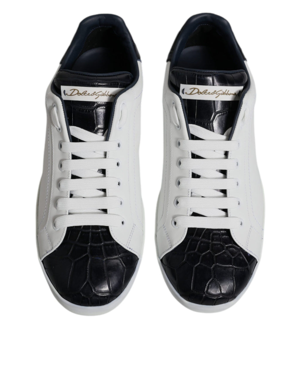 Dolce & Gabbana White Low Top Sneakers for Men detail view
