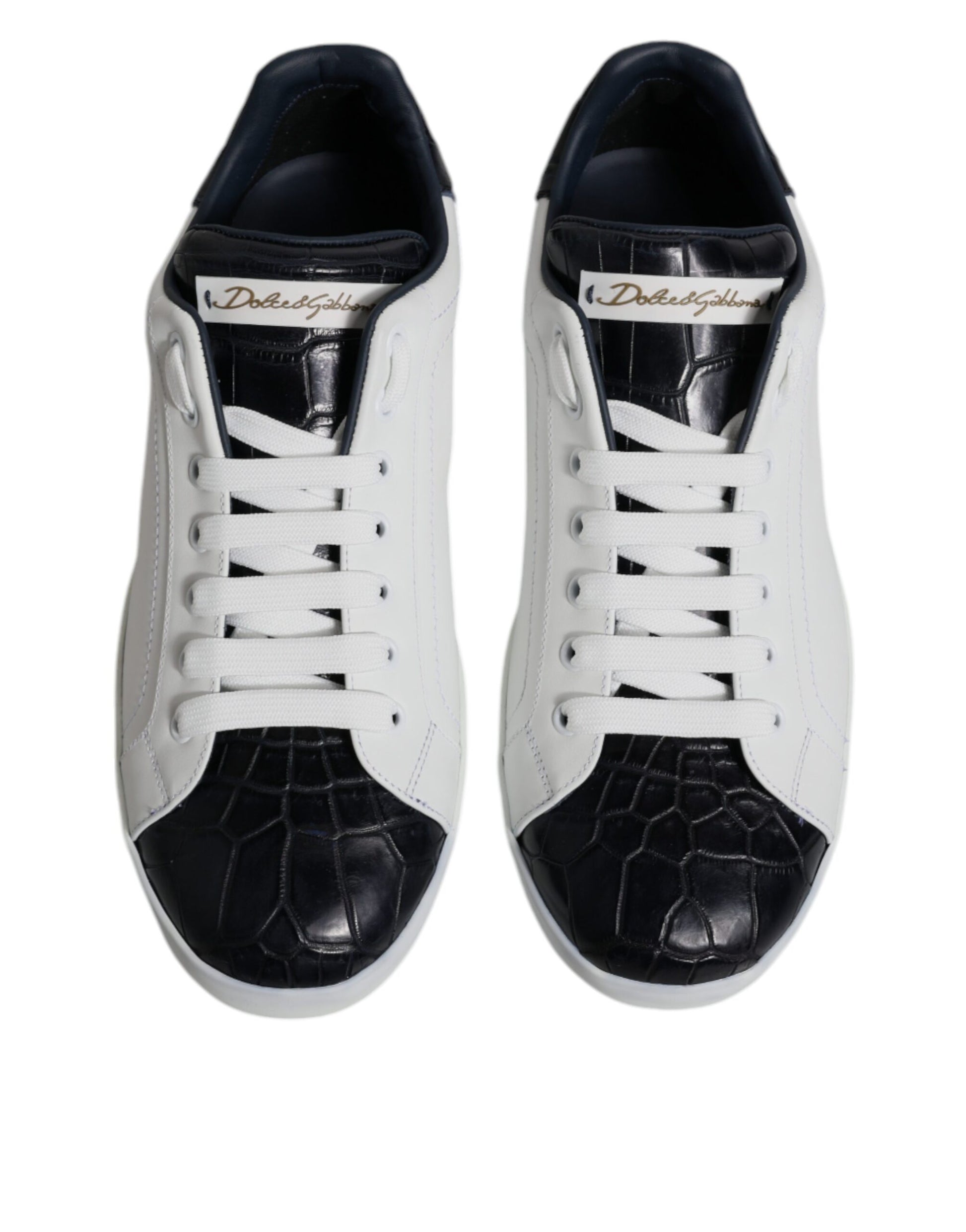 Dolce & Gabbana White Low Top Sneakers for Men detail view