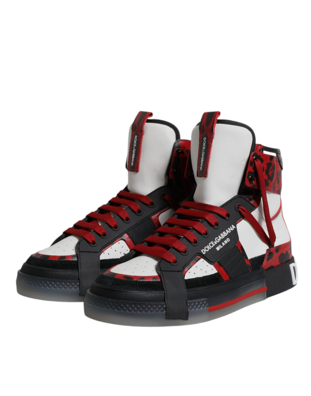 Dolce & Gabbana Multicolor High Tops for Men side view
