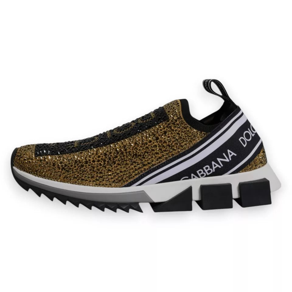 Dolce & Gabbana Gold Low Top Sneakers for Men alternate view