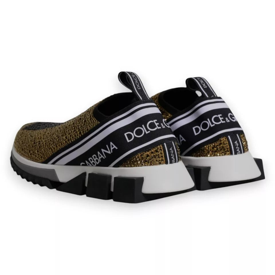 Dolce & Gabbana Gold Low Top Sneakers for Men additional view
