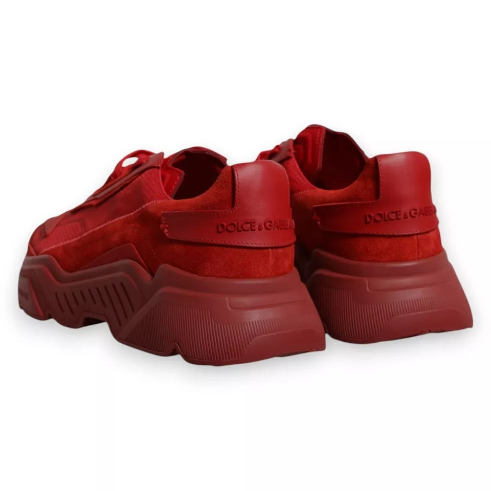 Dolce & Gabbana Red Low Top Sneakers for Men side view
