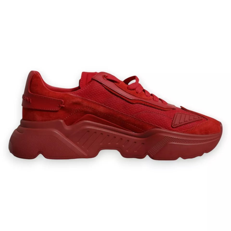 Dolce & Gabbana Red Low Top Sneakers for Men