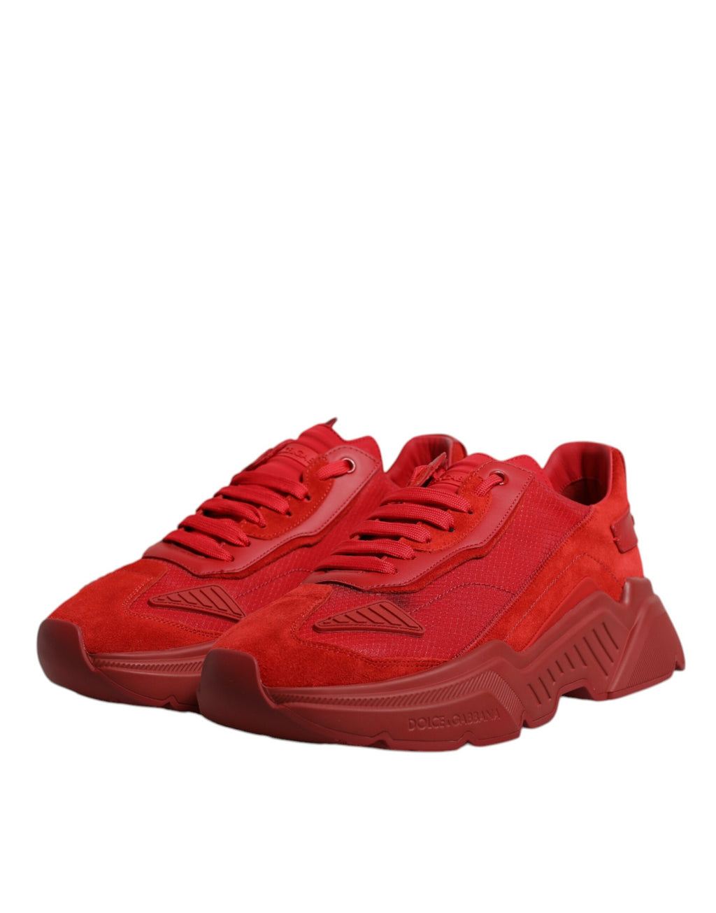Dolce & Gabbana Red Low Top Sneakers for Men side view