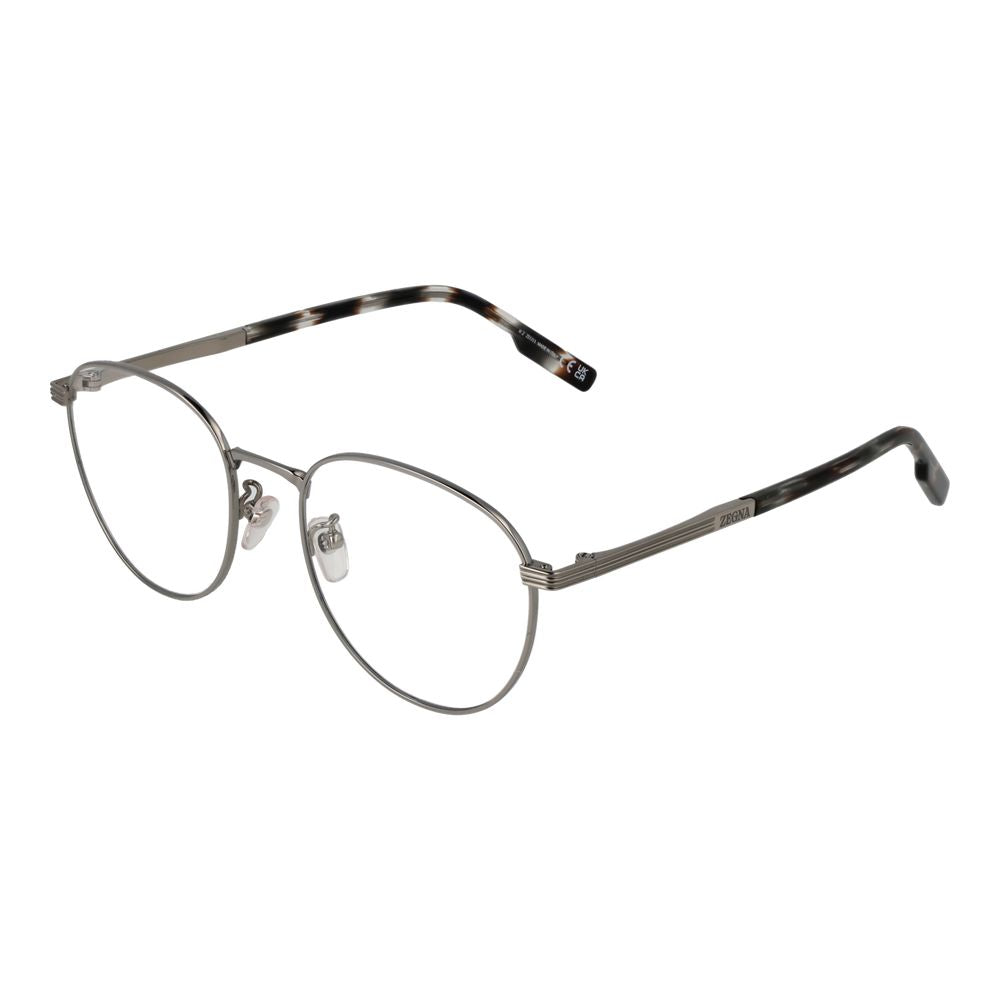 Ermenegildo Zegna Grey Glasses Frames for Men
