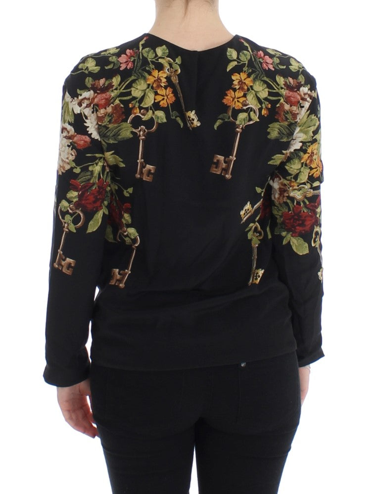 Dolce & Gabbana Black Long Sleeve T-Shirt for Women detail view