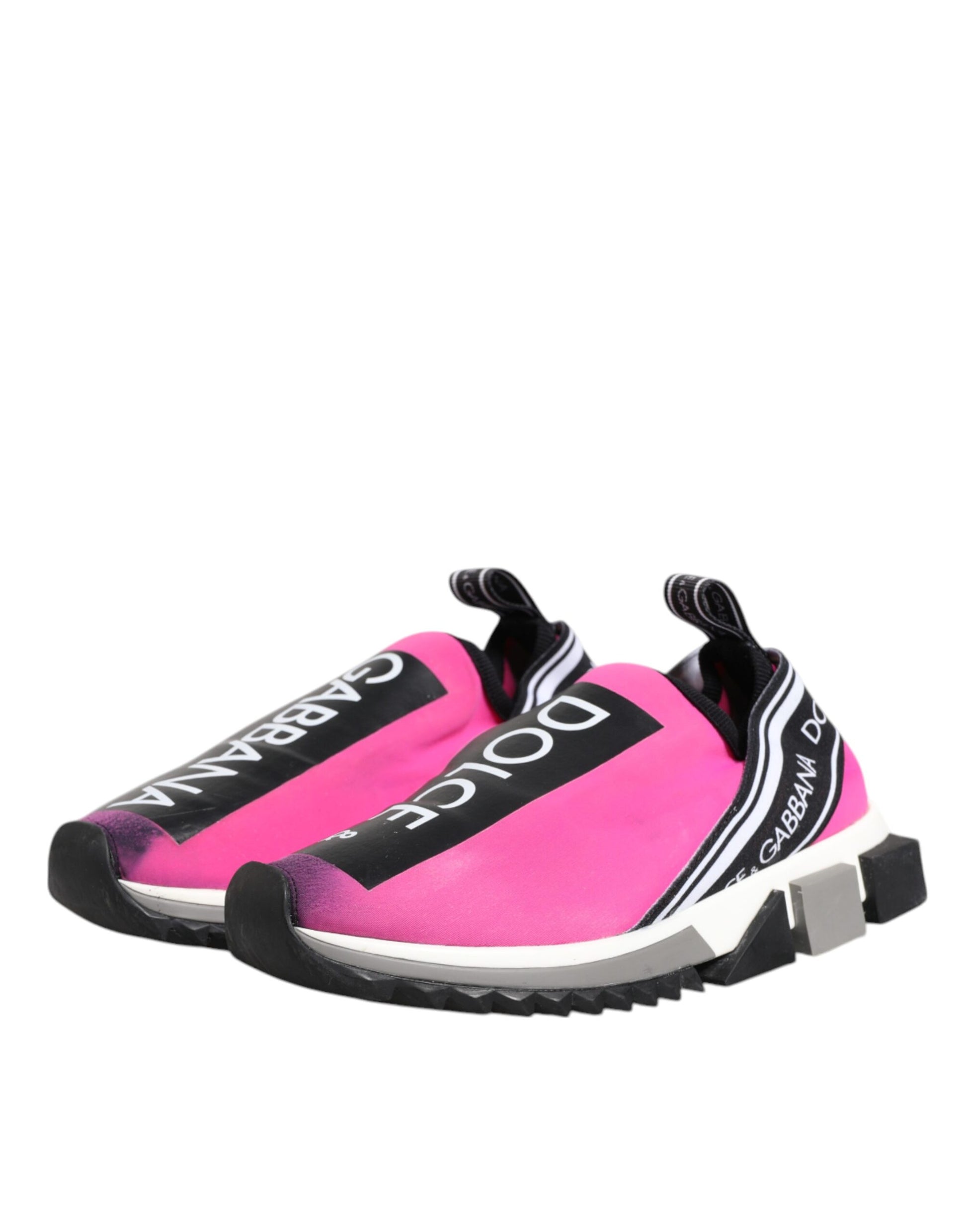 Dolce & Gabbana Pink Low Top Sneakers for Women side view