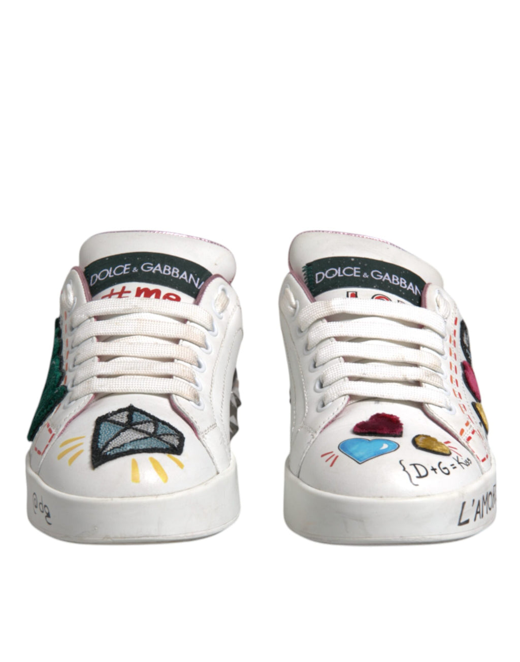 Dolce & Gabbana White Low Top Sneakers for Women alternate view