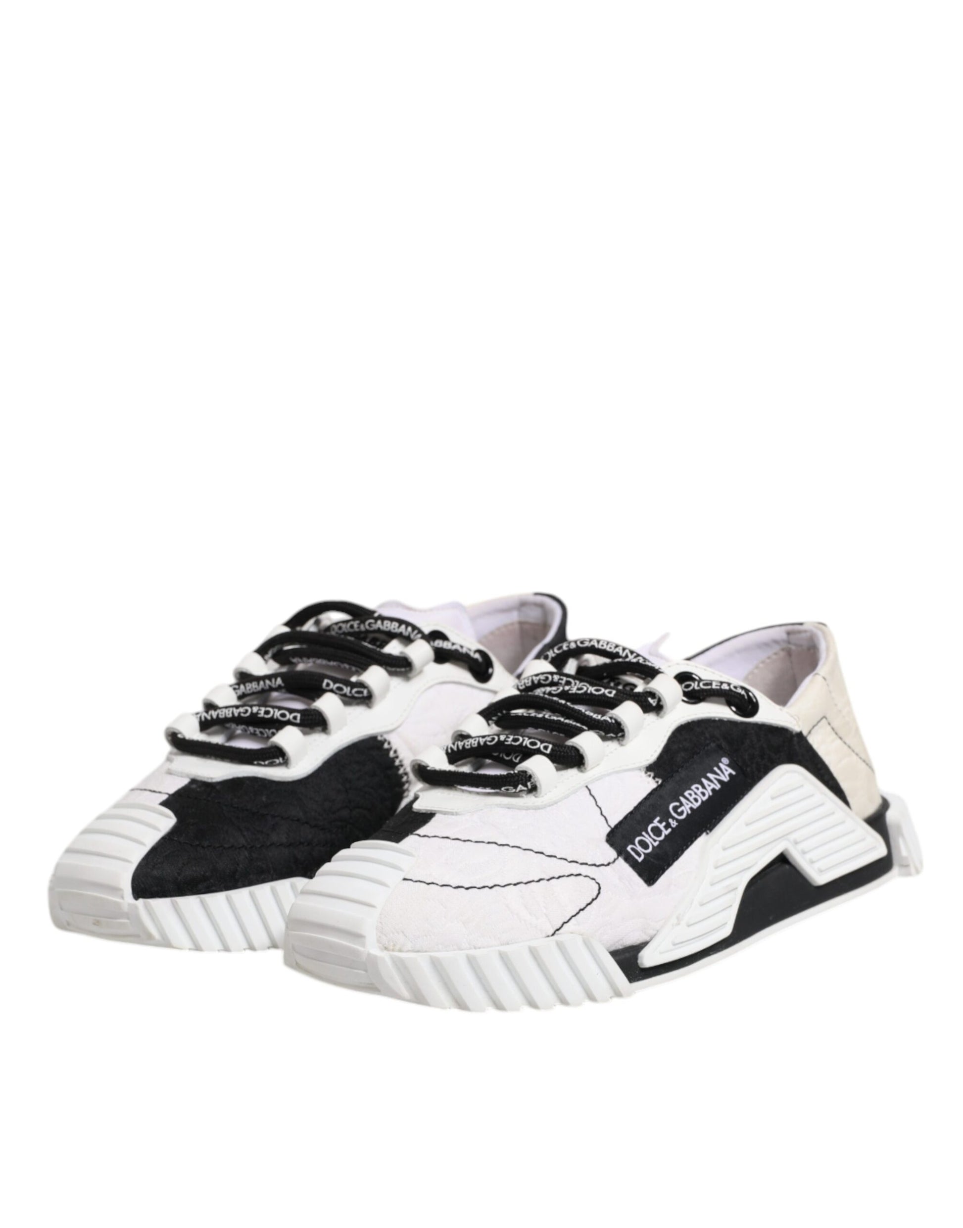Dolce & Gabbana White Low Top Sneakers for Women side view