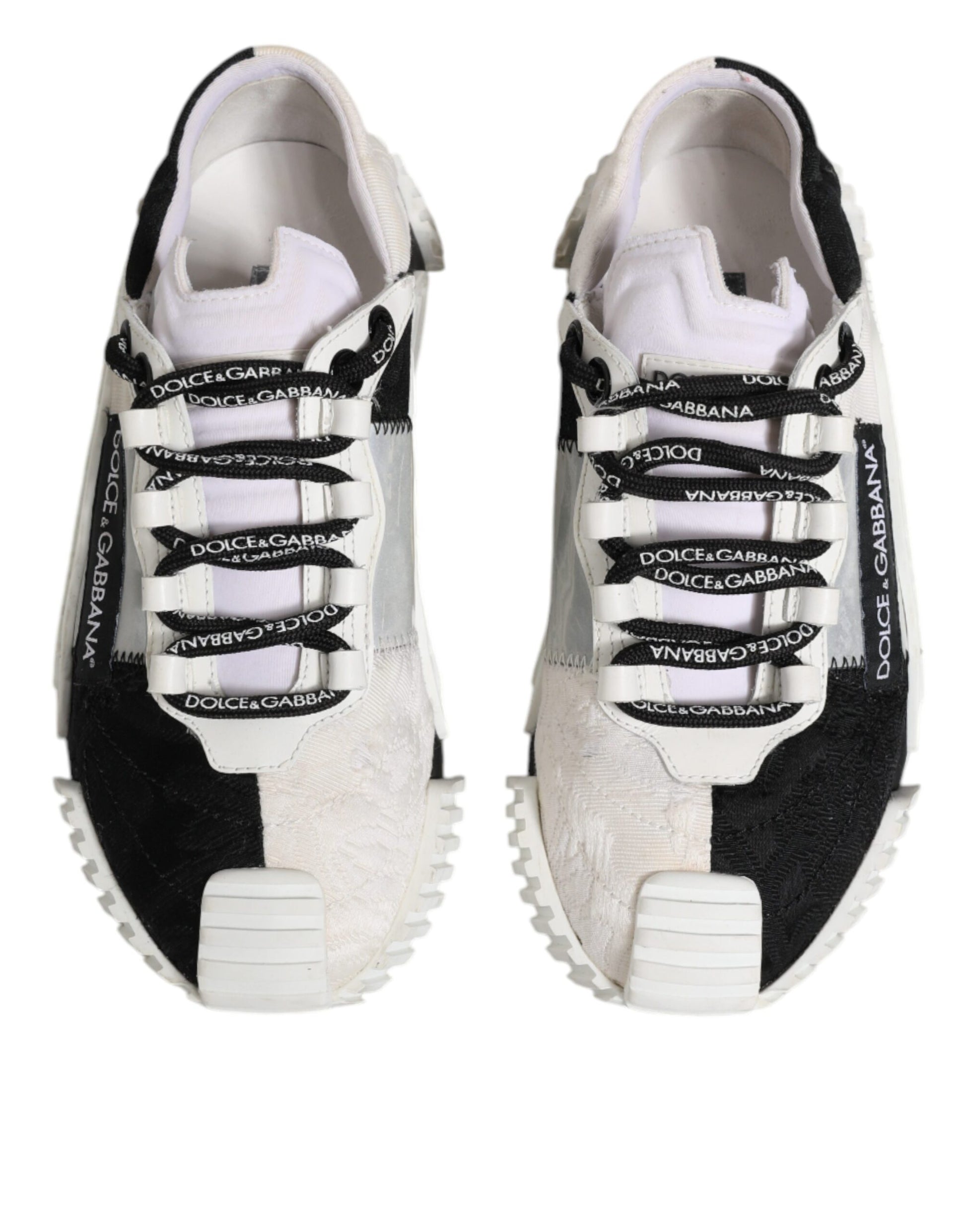 Chaussures Baskets Basses Dolce & Gabbana Blanc Noir NS1