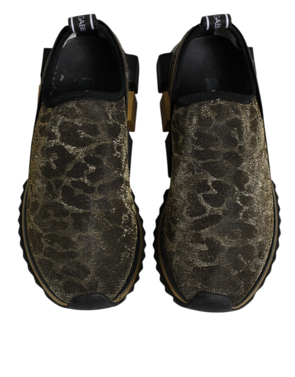 Dolce & Gabbana Gold Low Top Sneakers for Women detail view