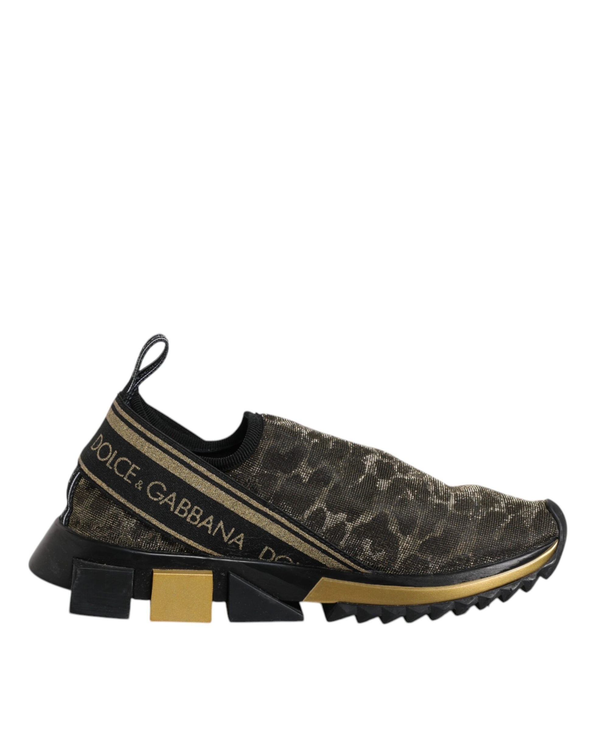 Dolce & Gabbana Gold Low Top Sneakers for Women