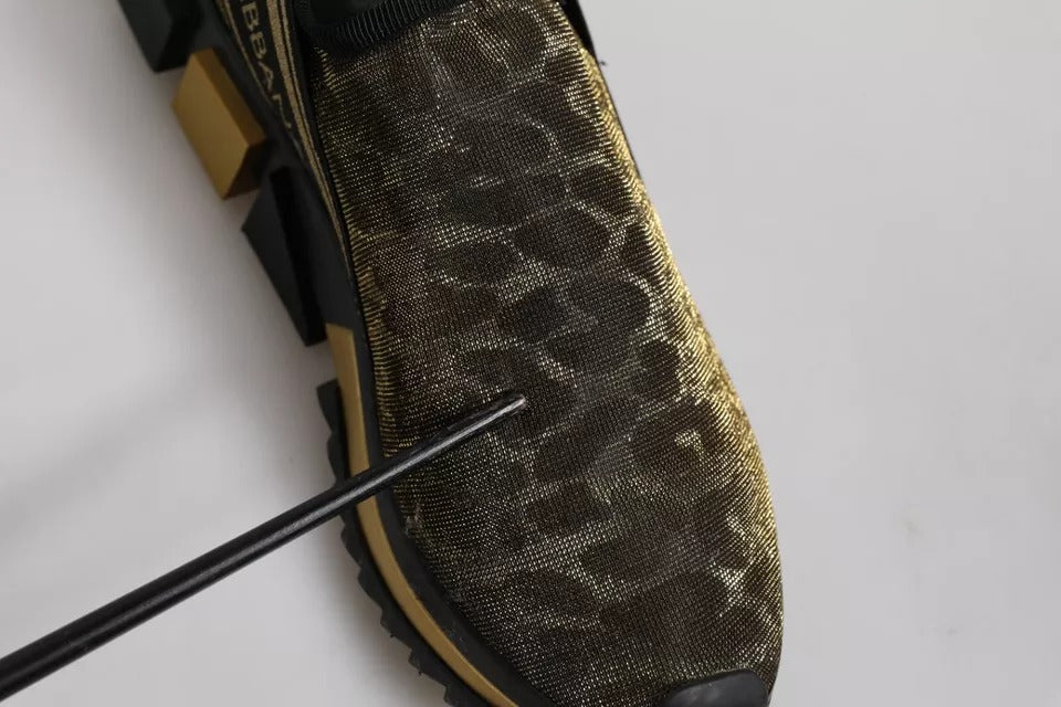 Dolce & Gabbana Gold Low Top Sneakers for Women additional view