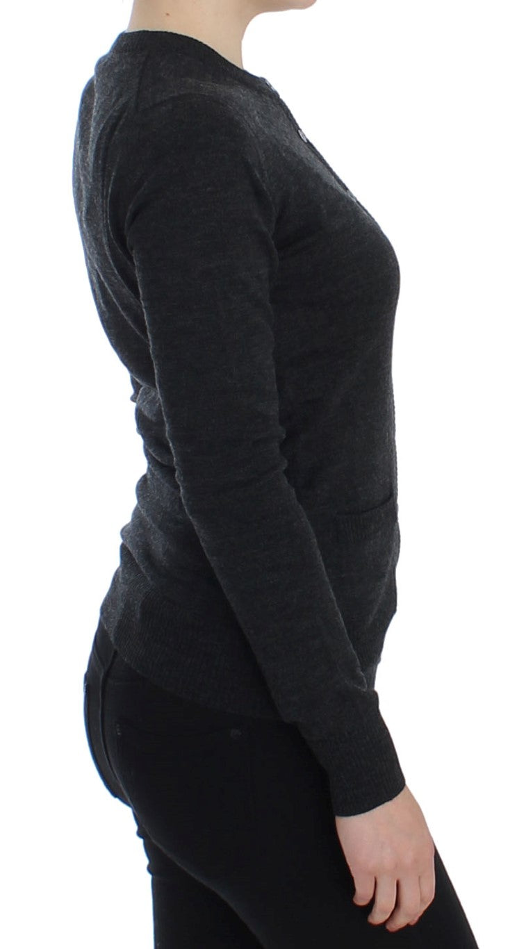 Dolce & Gabbana Grey Cardigan for Women side view