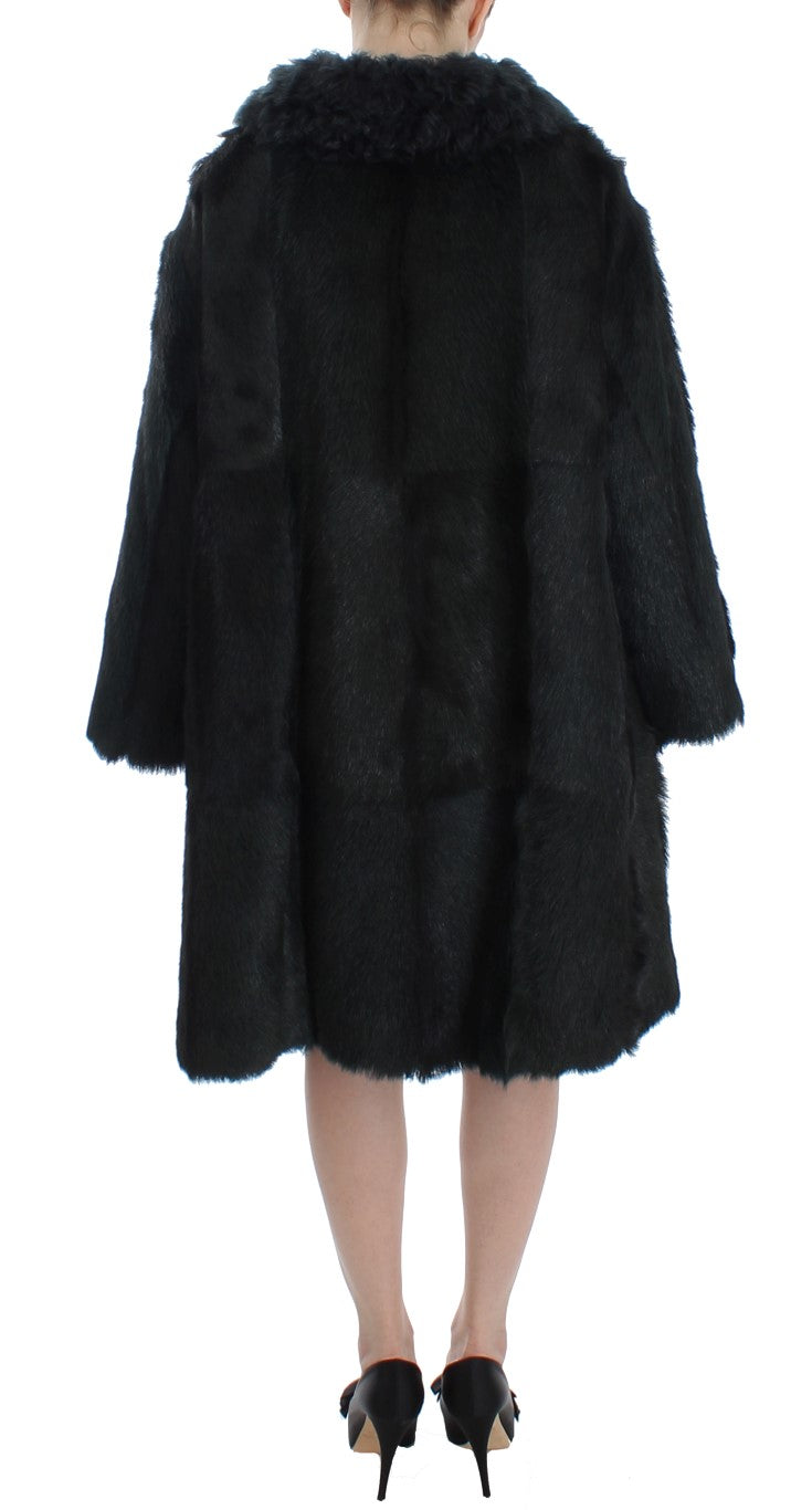Dolce & Gabbana Black Coat for Women side view