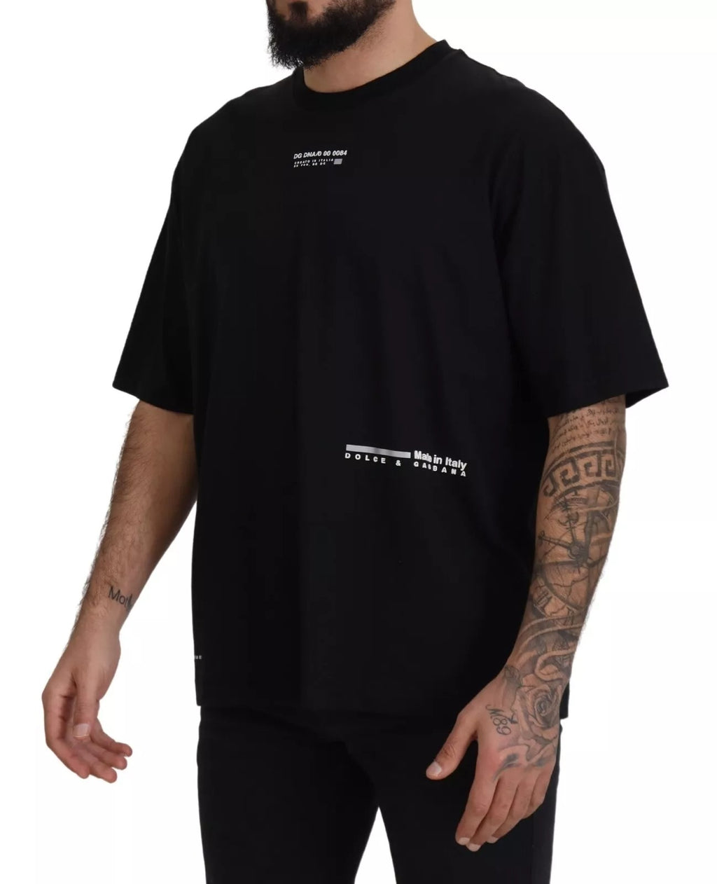 Dolce & Gabbana Black T-Shirt for Men detail view