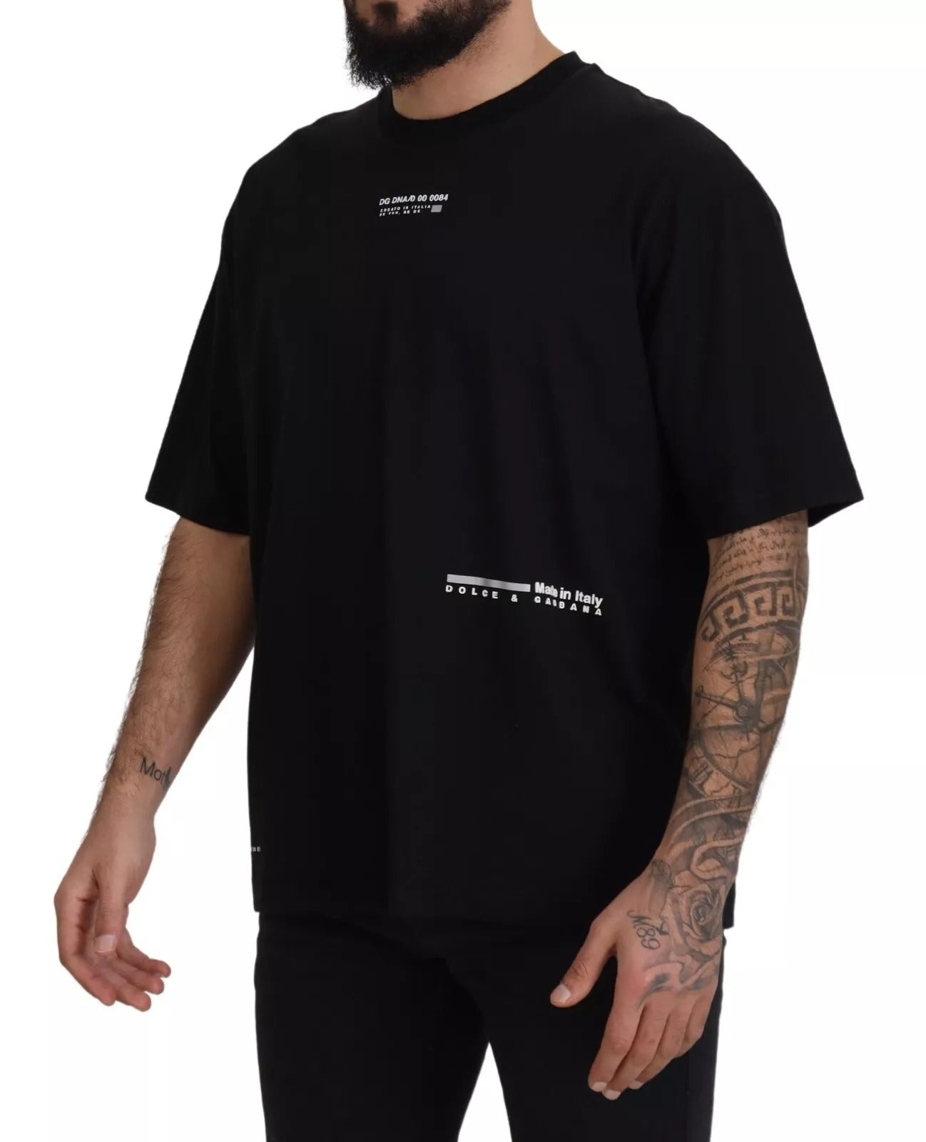 Dolce & Gabbana Black T-Shirt for Men detail view