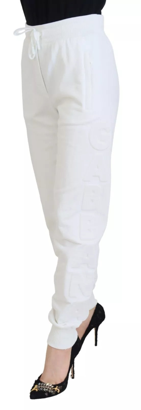 Dolce & Gabbana White Joggers for Women detail view