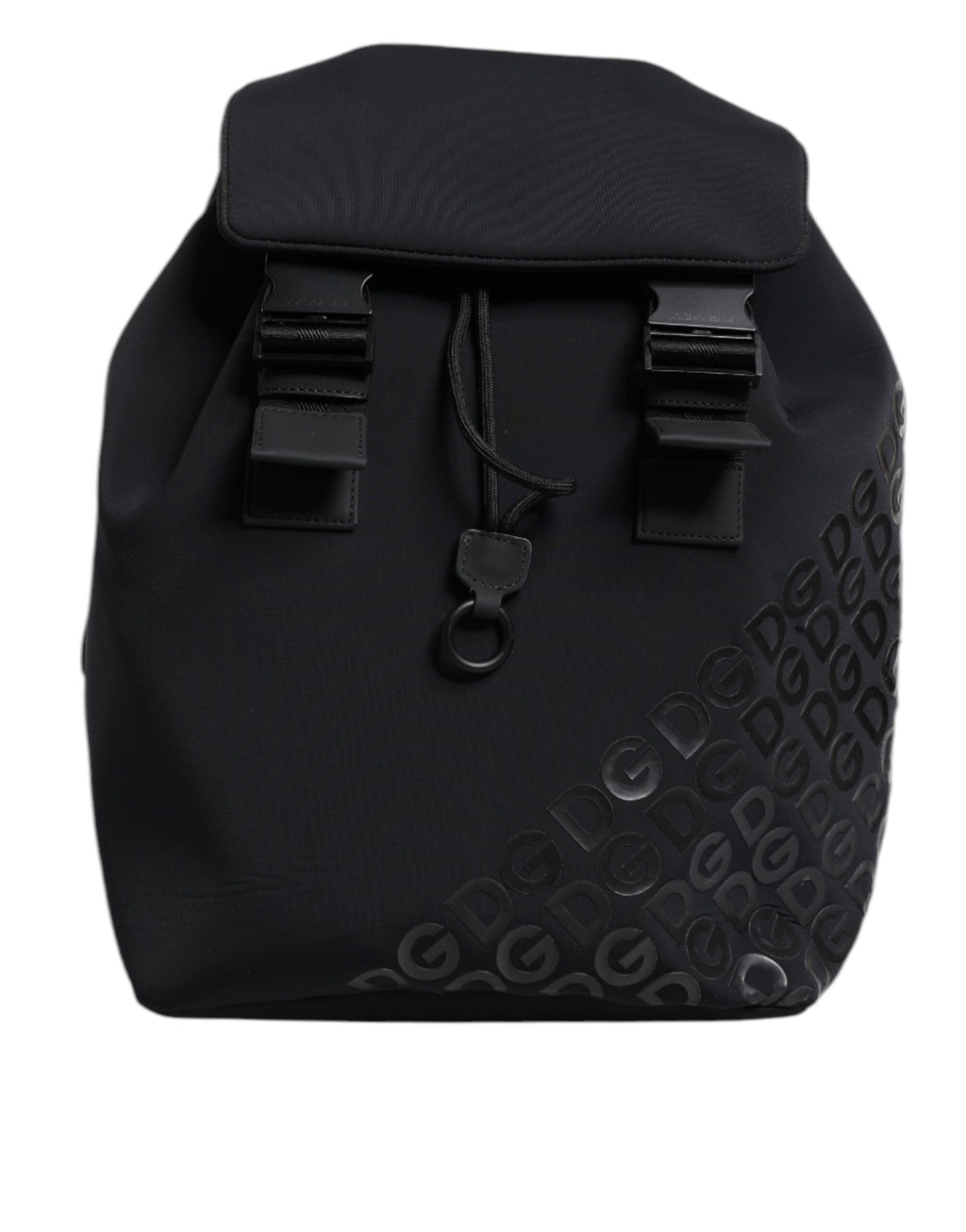 Sac à dos d'école Dolce & Gabbana noir en néoprène et nylon avec logo DG