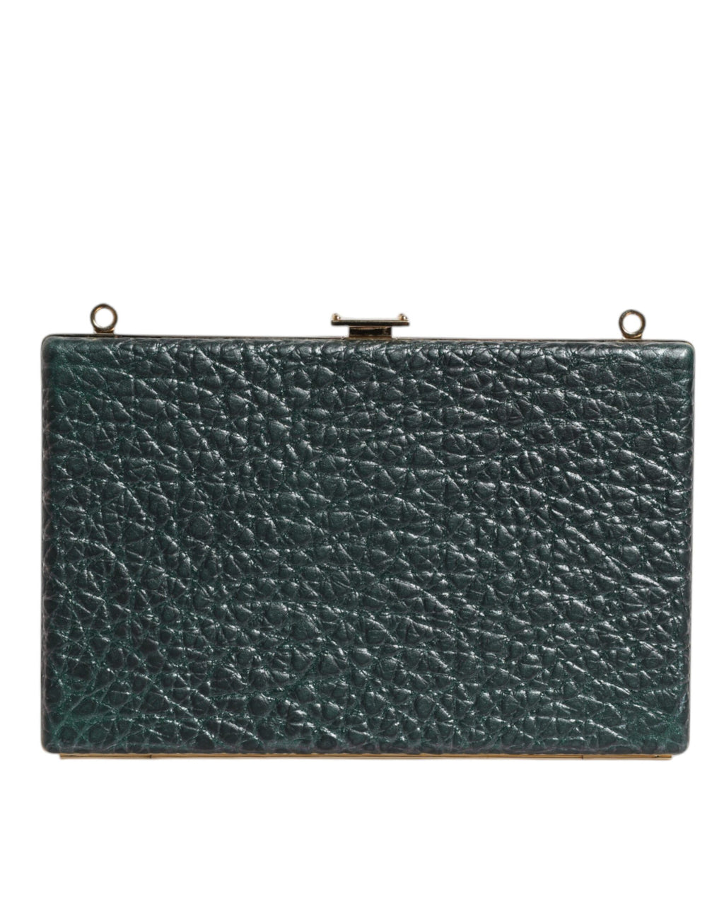 Pochette de soirée Dolce & Gabbana en cuir noir avec bandoulière