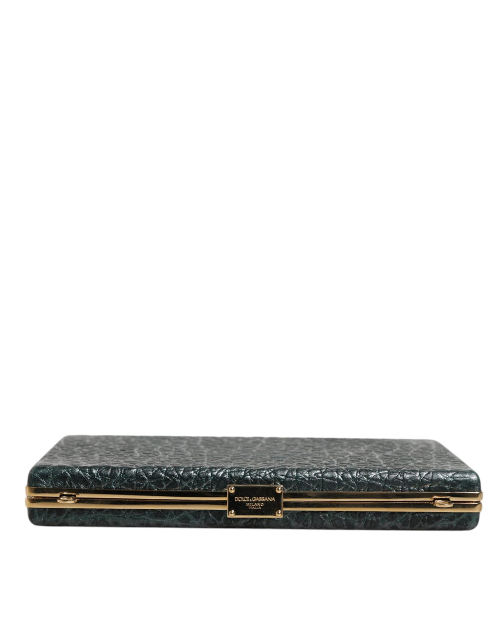 Pochette de soirée Dolce & Gabbana en cuir noir avec bandoulière