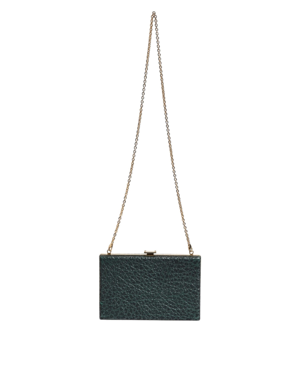 Pochette de soirée Dolce & Gabbana en cuir noir avec bandoulière