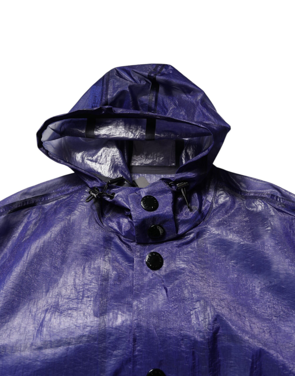 Dolce & Gabbana Imperméable à Capuche en Coton Bleu Foncé pour Homme