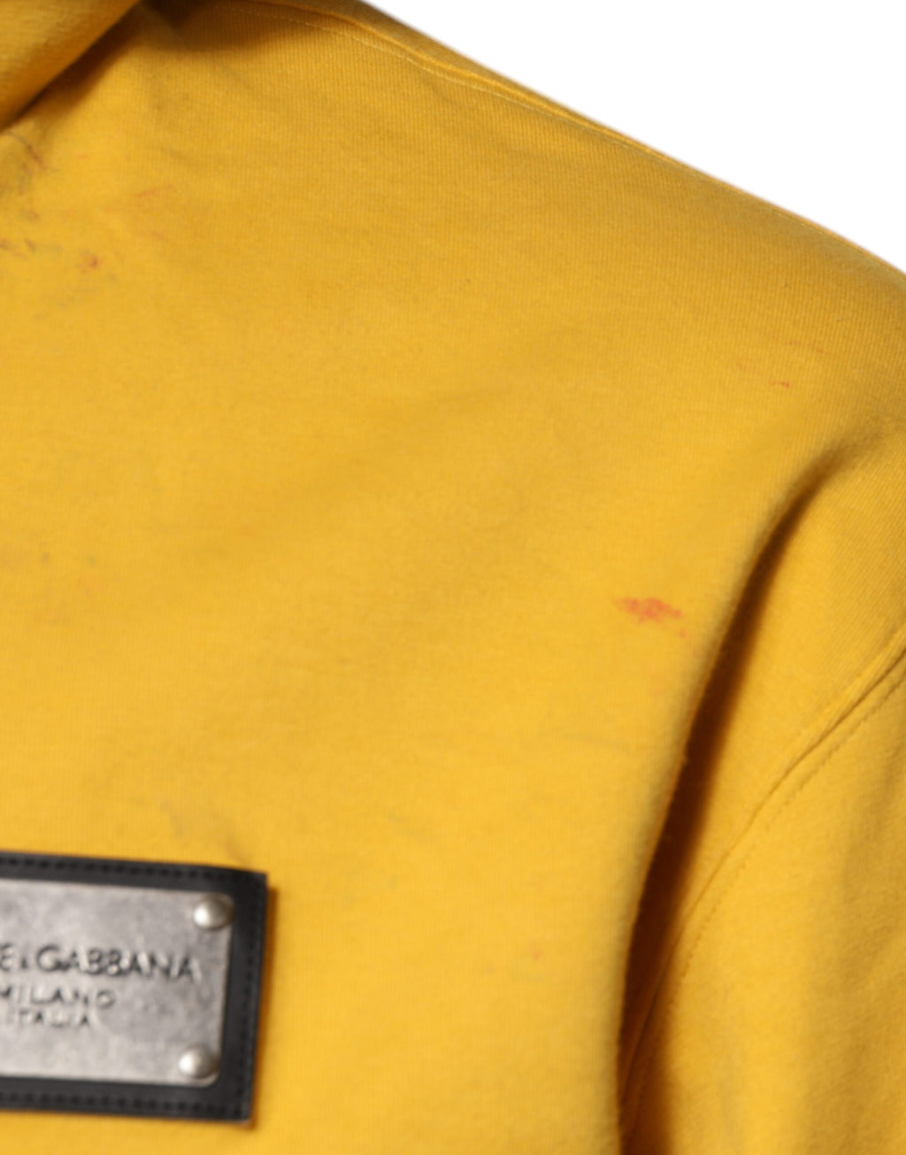 Dolce & Gabbana Yellow Hoodie for Men side view