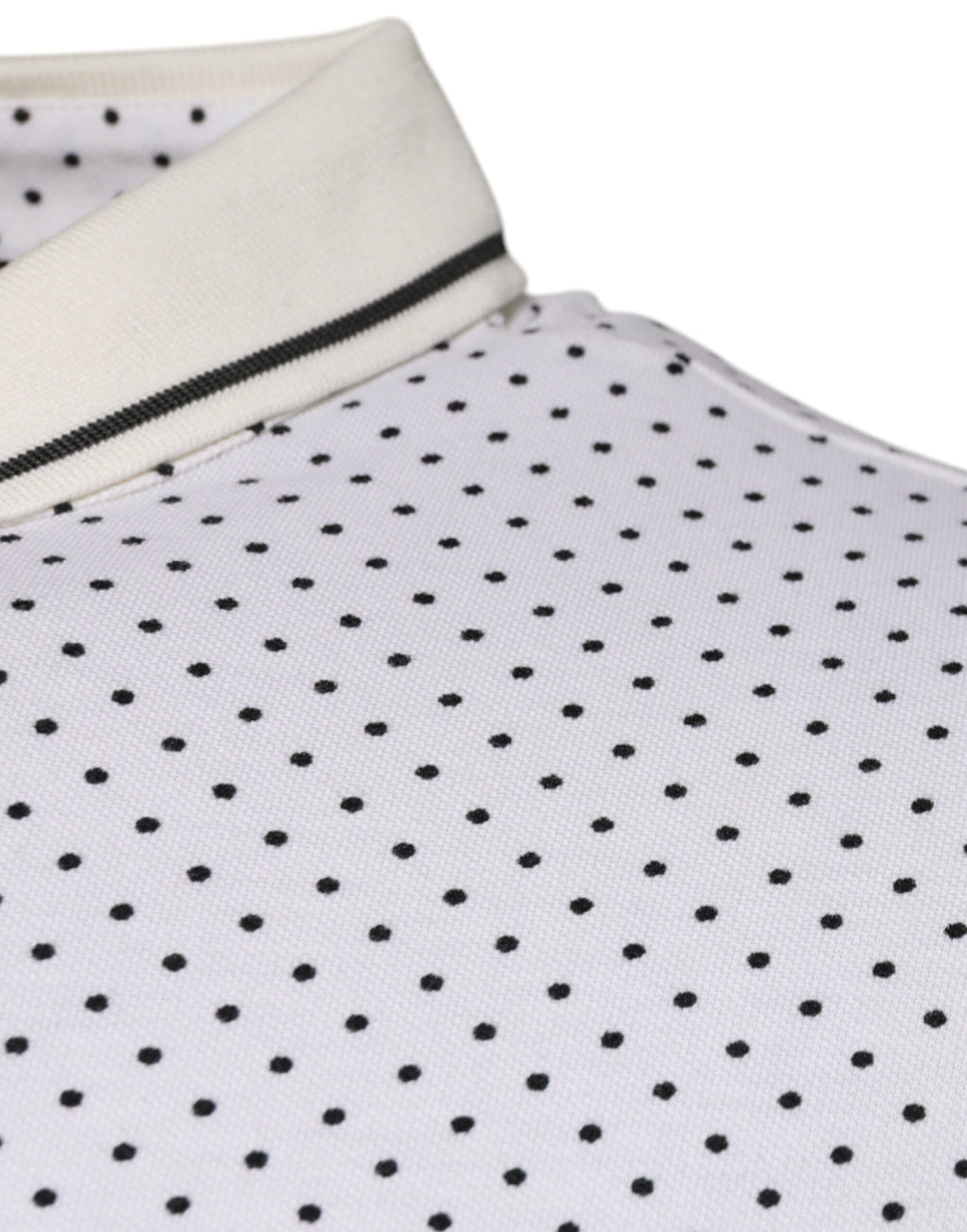 Dolce & Gabbana White Polo Shirt for Men detail view