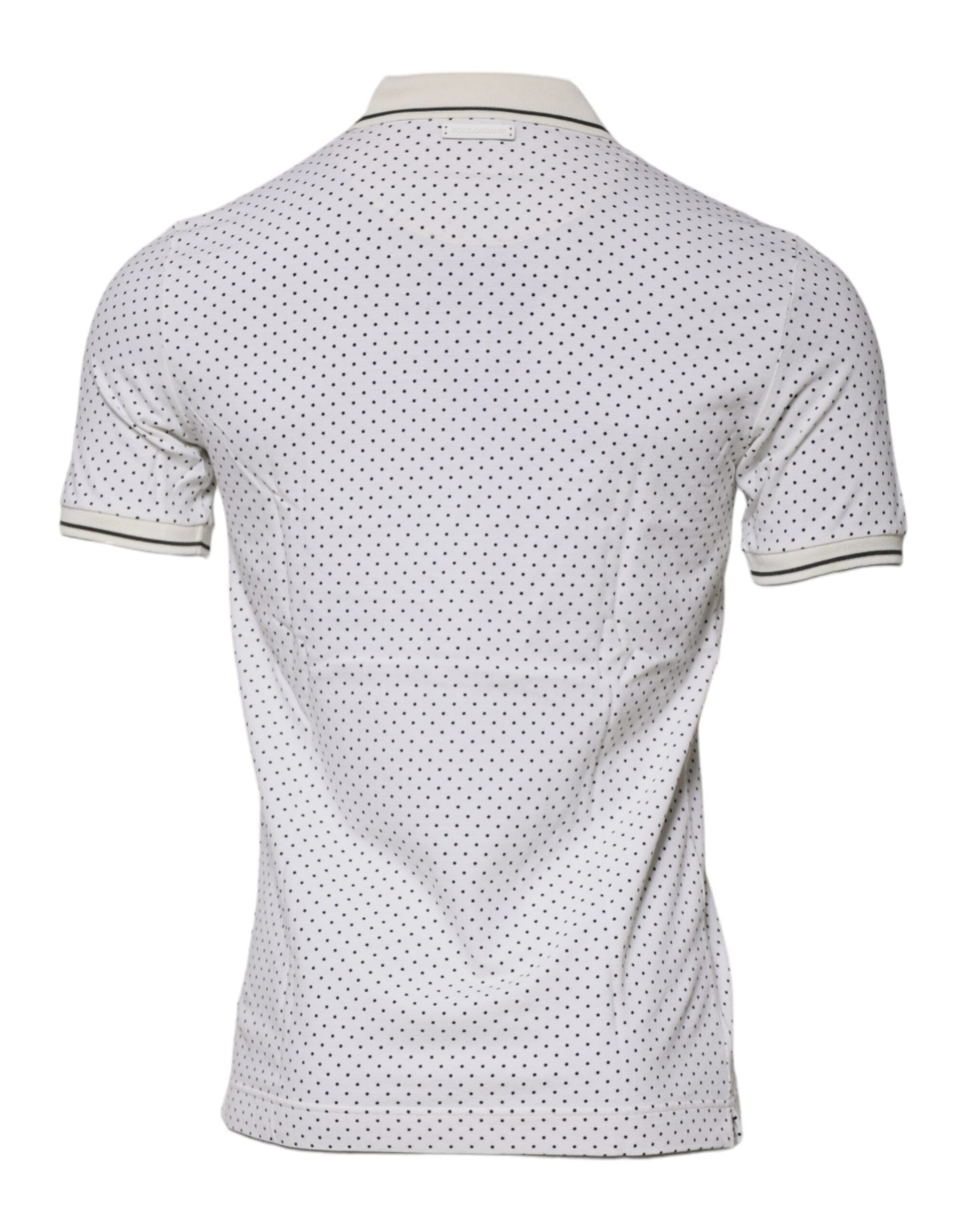 Dolce & Gabbana White Polo Shirt for Men side view