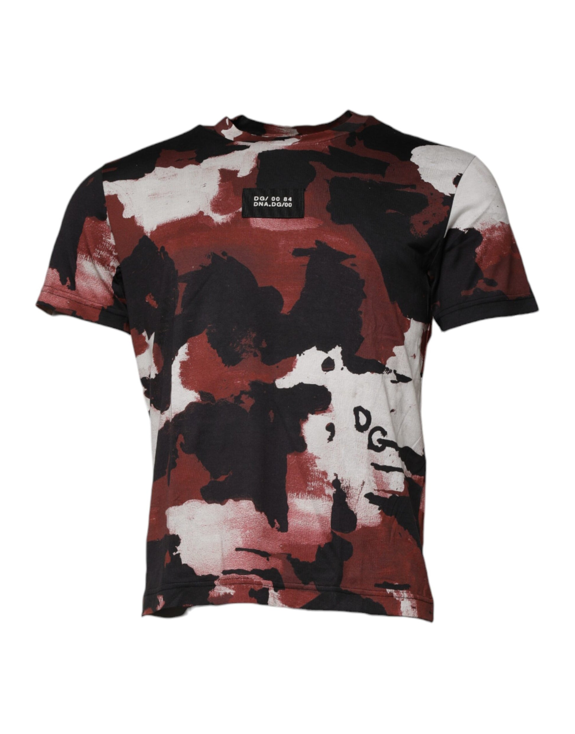 T-shirt col rond camouflage multicolore Dolce & Gabbana