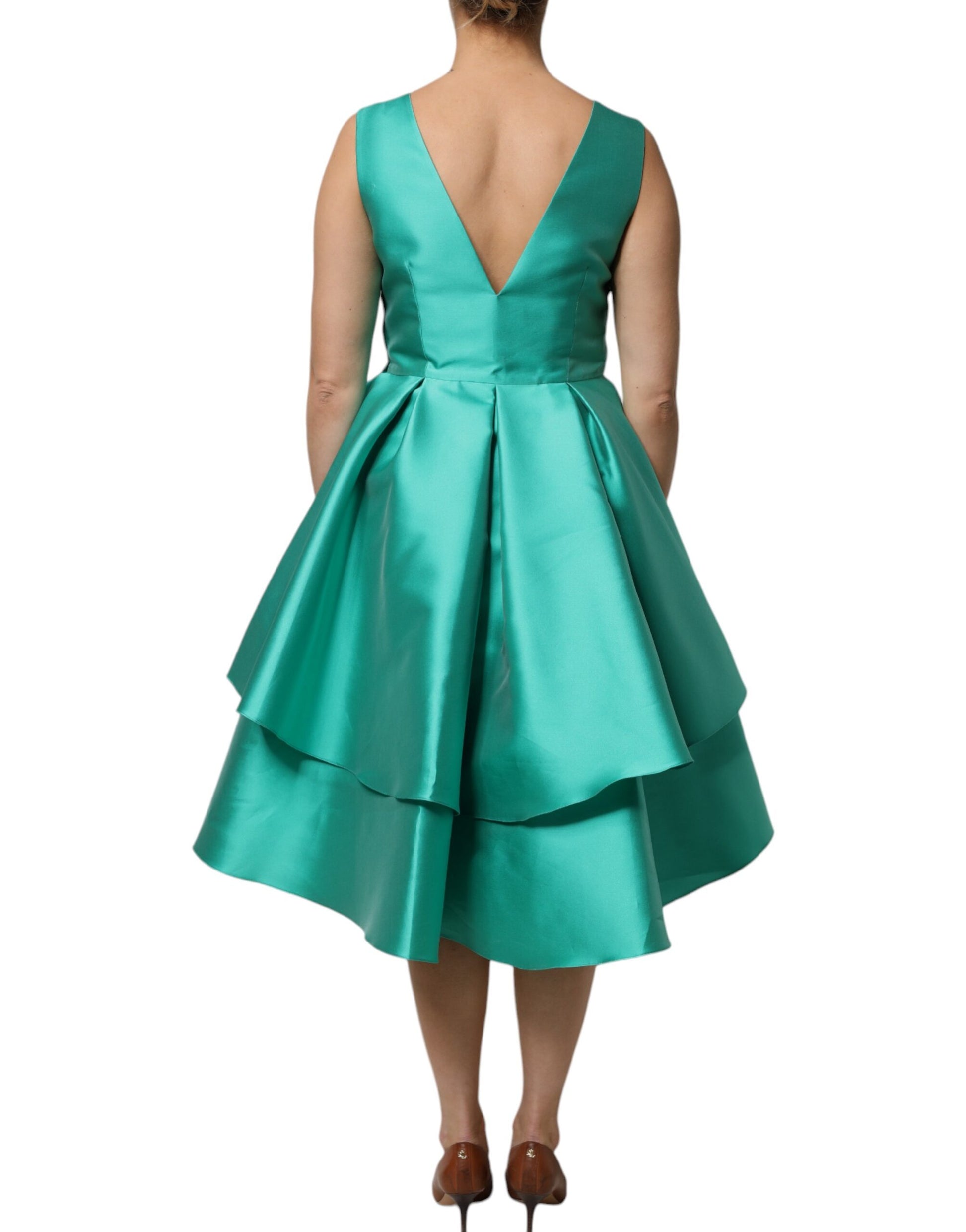 Alberta Ferretti Green Sleeveless for Women side view