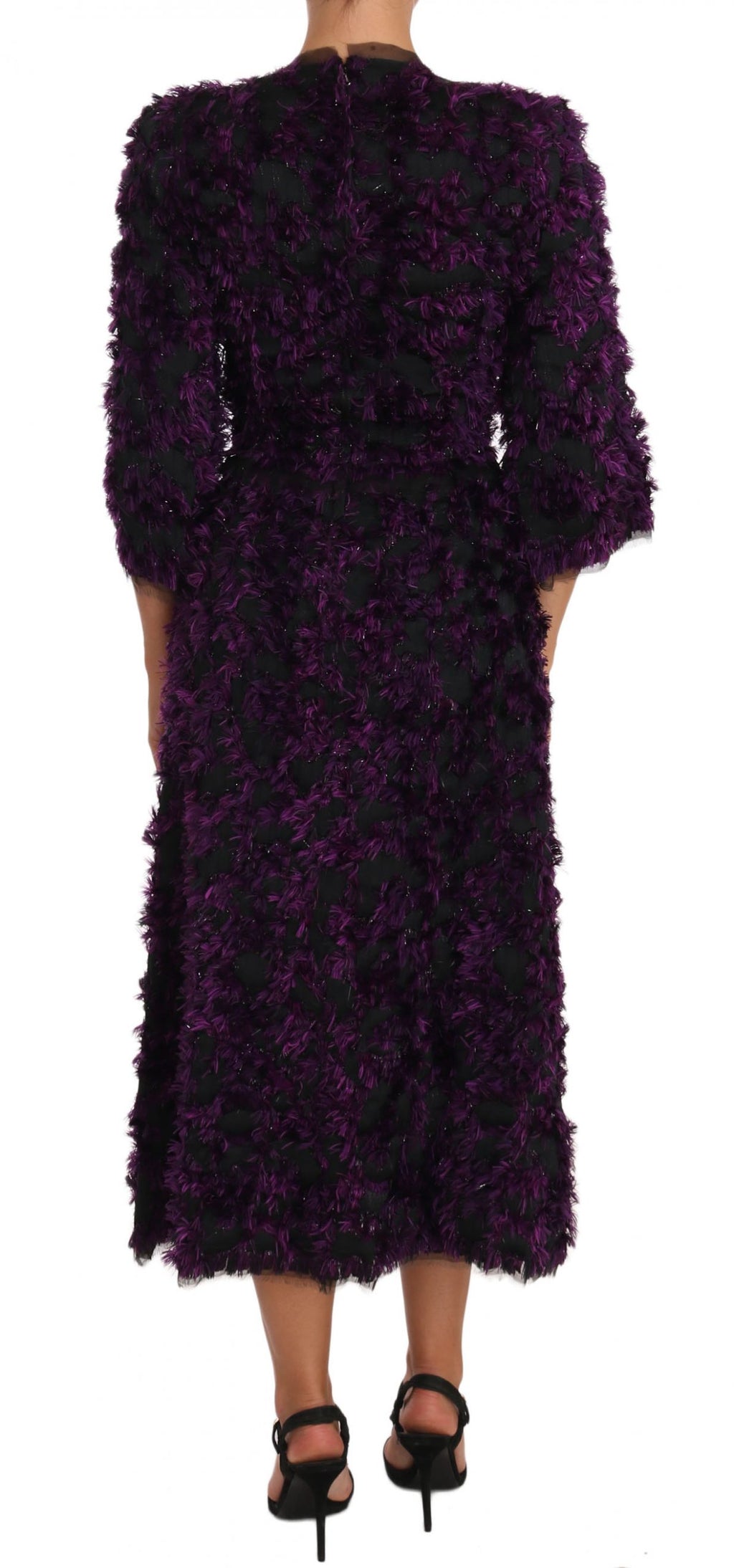 Dolce & Gabbana Purple Midi Dress for Women detail view