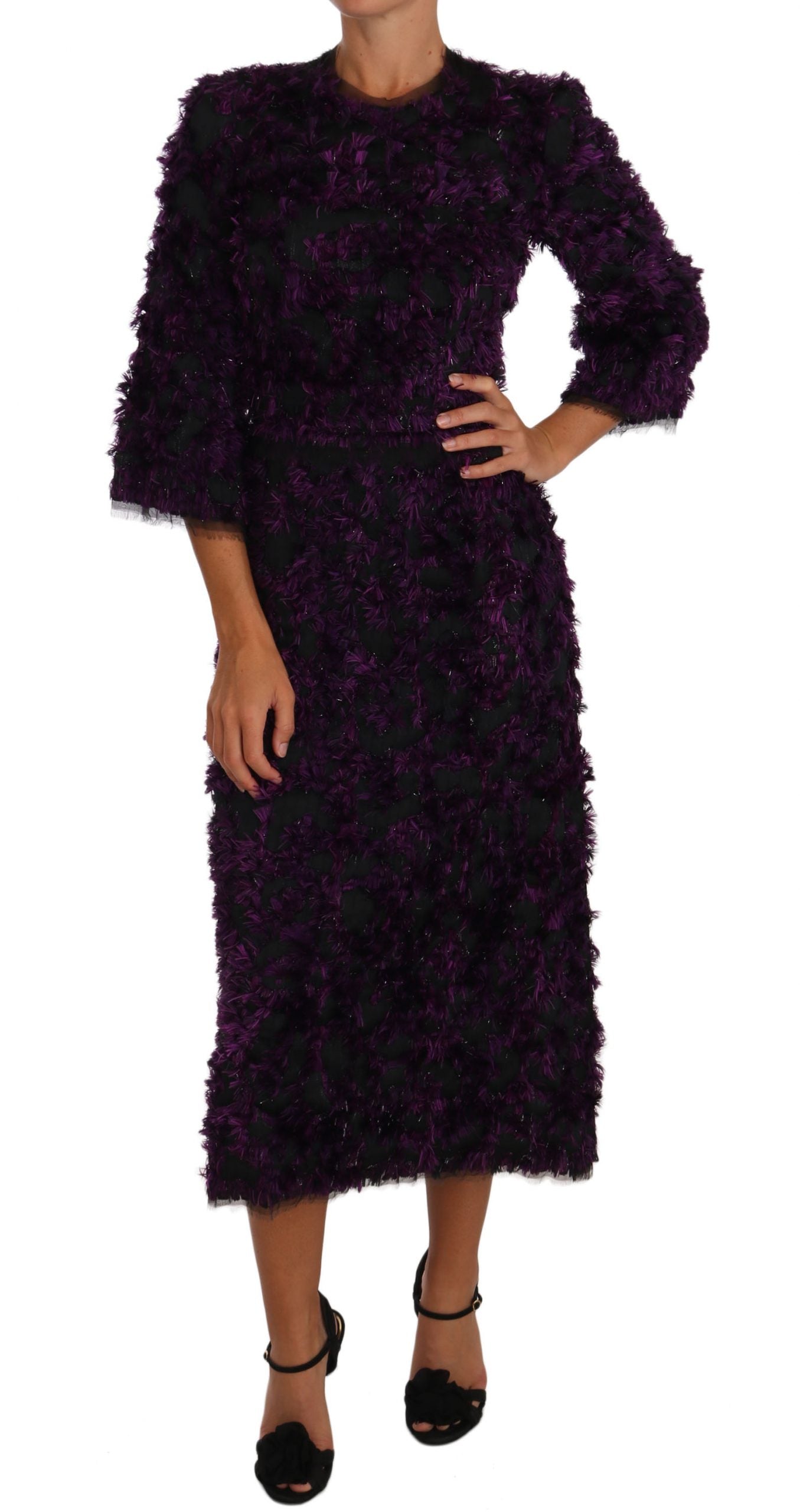 Dolce & Gabbana Purple Midi Dress for Women