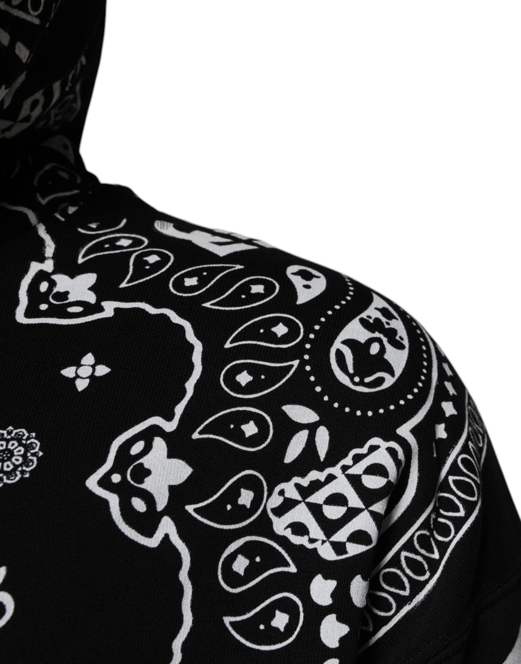 Dolce & Gabbana Black Hoodie for Men detail view