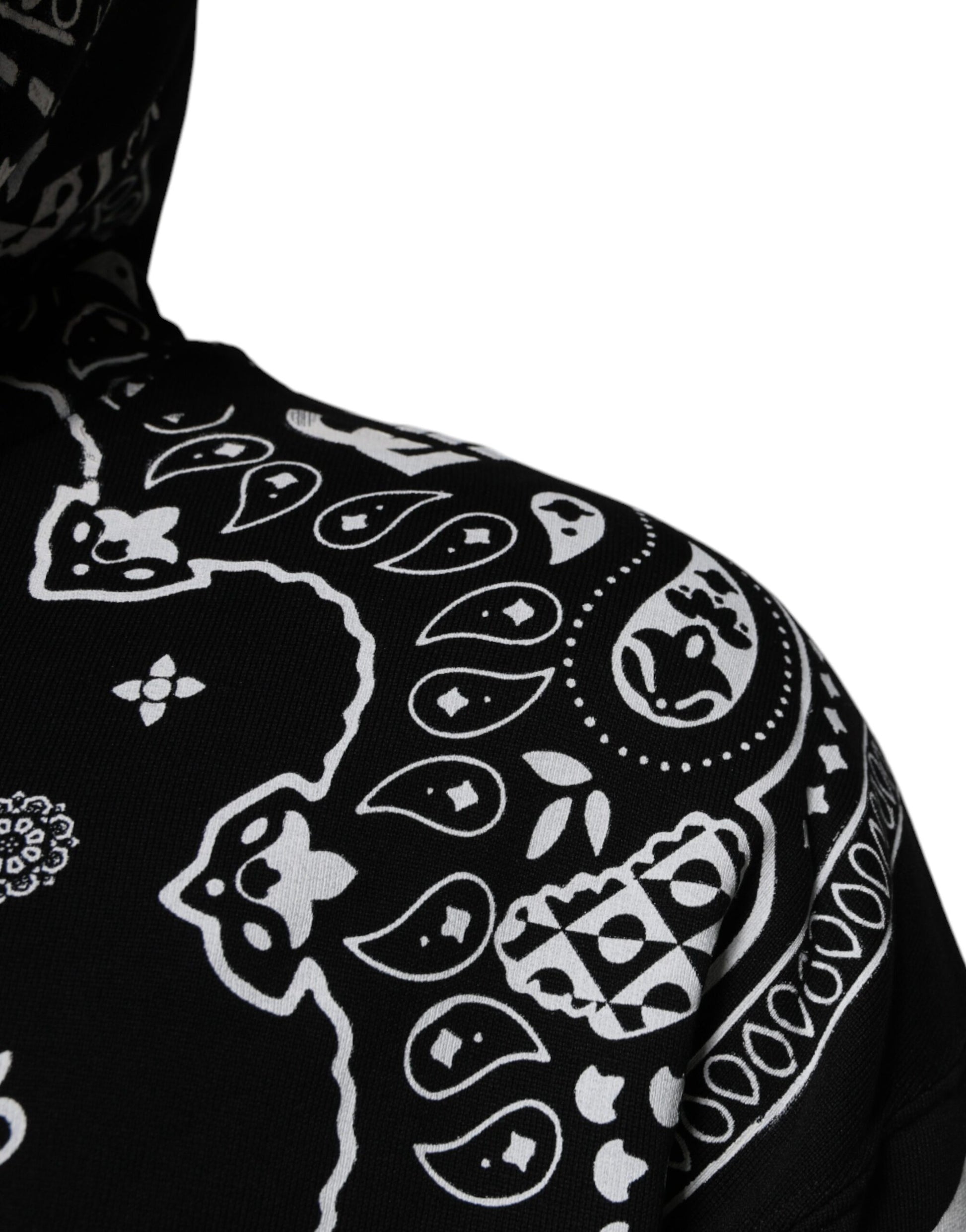Dolce & Gabbana Black Hoodie for Men detail view