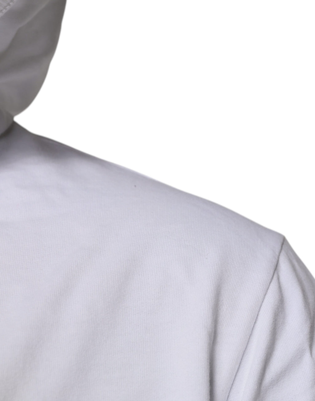 Dolce & Gabbana Sweat-shirt à capuche en coton blanc