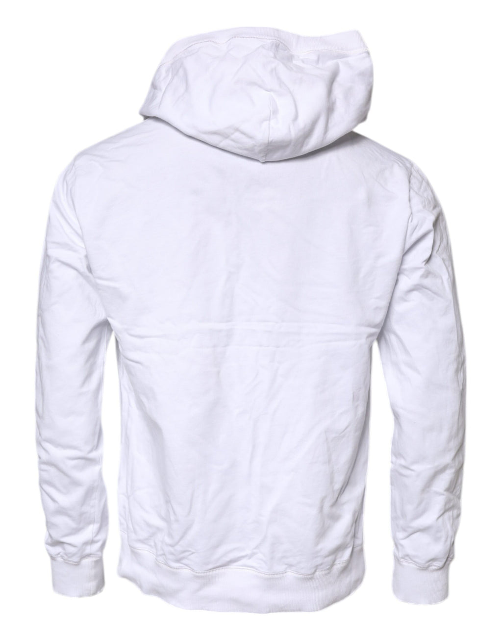 Dolce & Gabbana Sweat-shirt à capuche en coton blanc