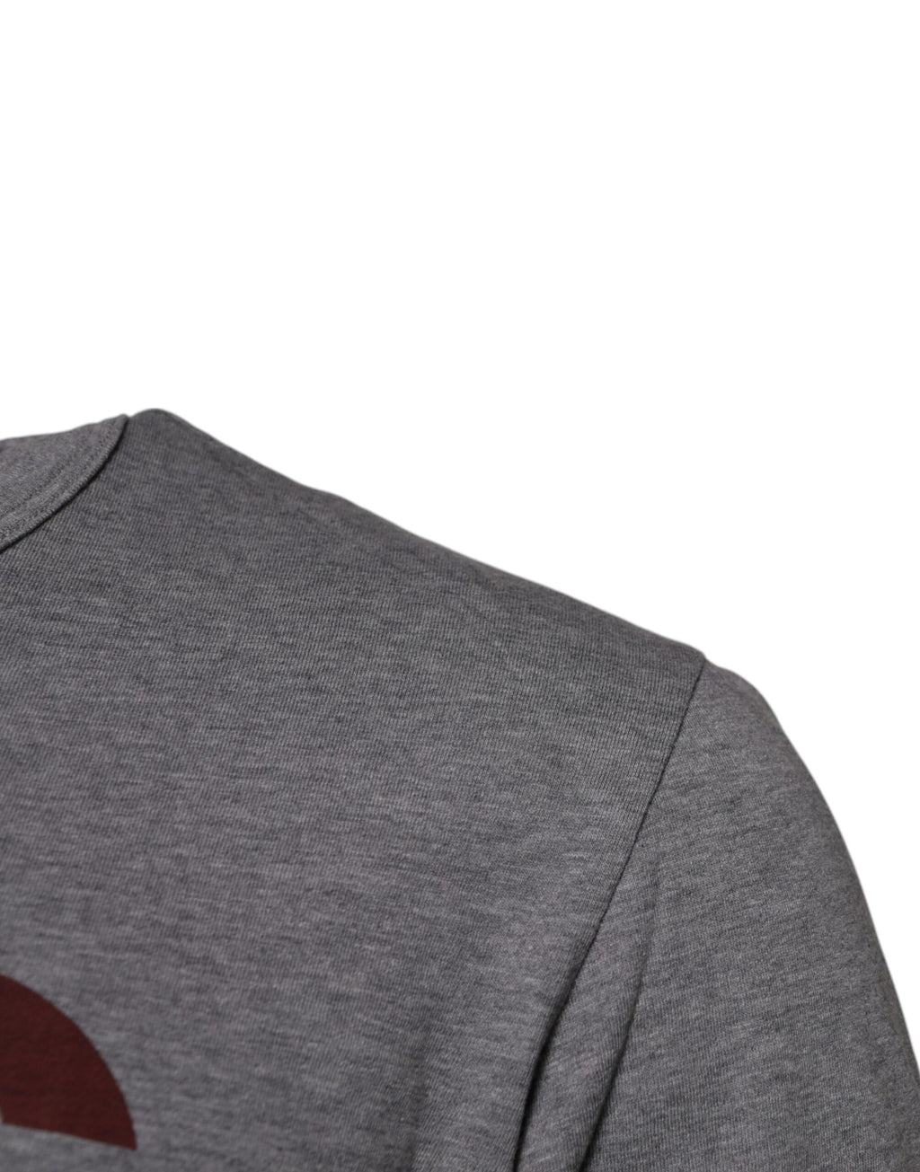 T-shirt col rond en coton gris à logo imprimé Dolce & Gabbana pour homme