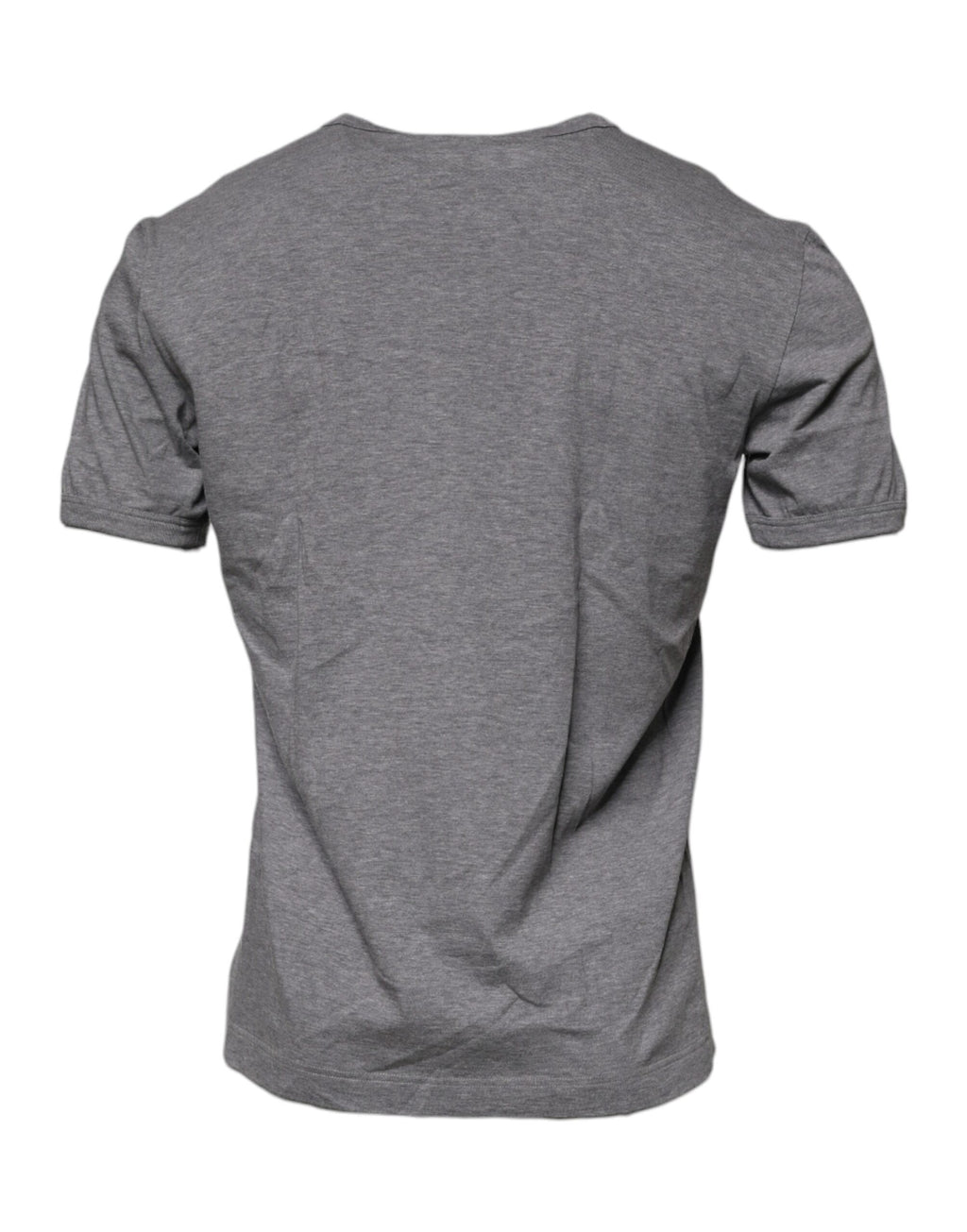 T-shirt col rond en coton gris à logo imprimé Dolce & Gabbana pour homme
