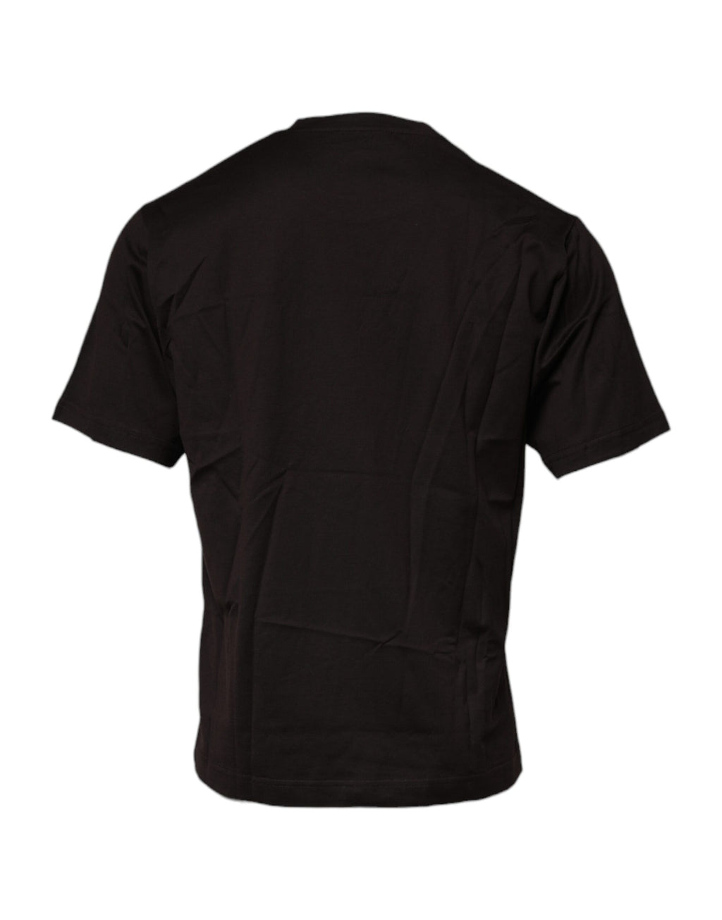 T-shirt Dolce & Gabbana en coton à col rond et logo, marron foncé