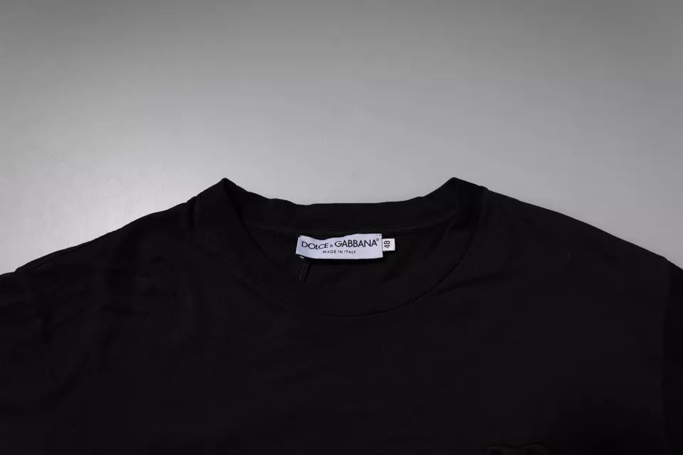 Dolce & Gabbana Black T-Shirt for Men detail view