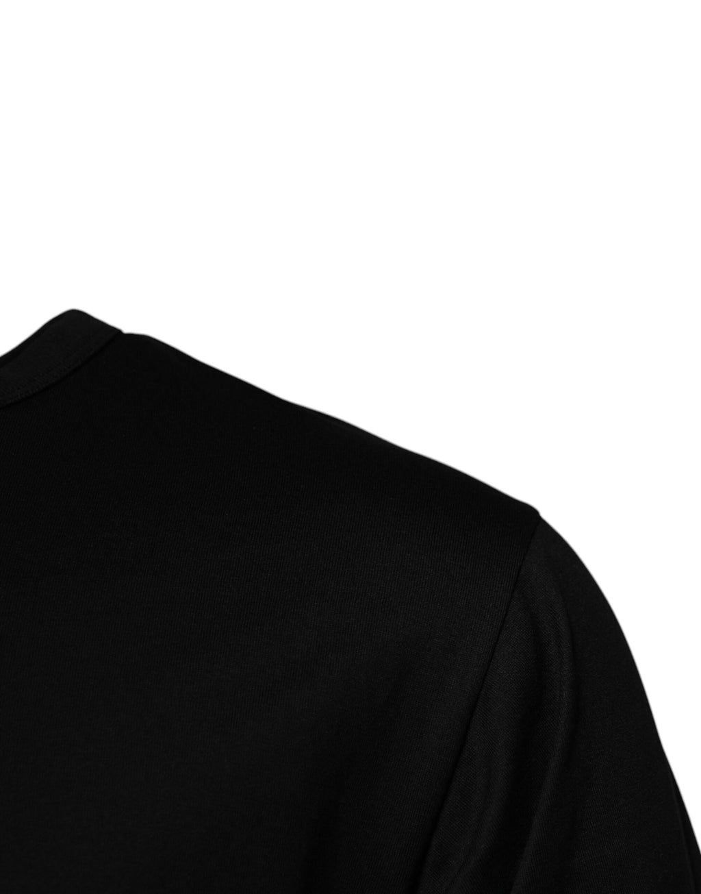 T-shirt à col rond en coton noir Dolce & Gabbana #DGMILLENNIALS