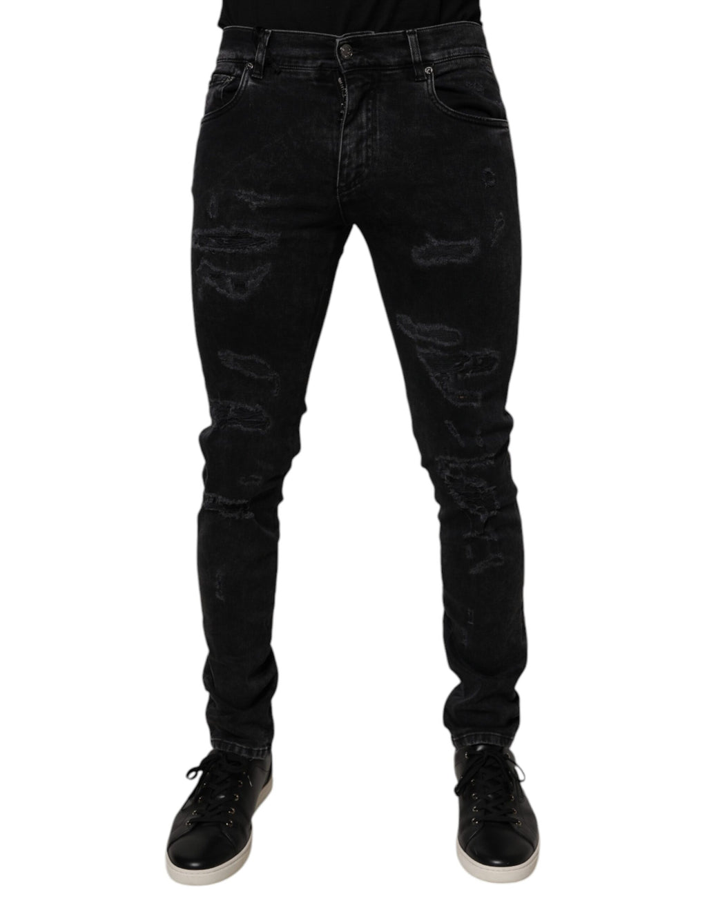 Dolce & Gabbana Black Skinny Jeans for Men