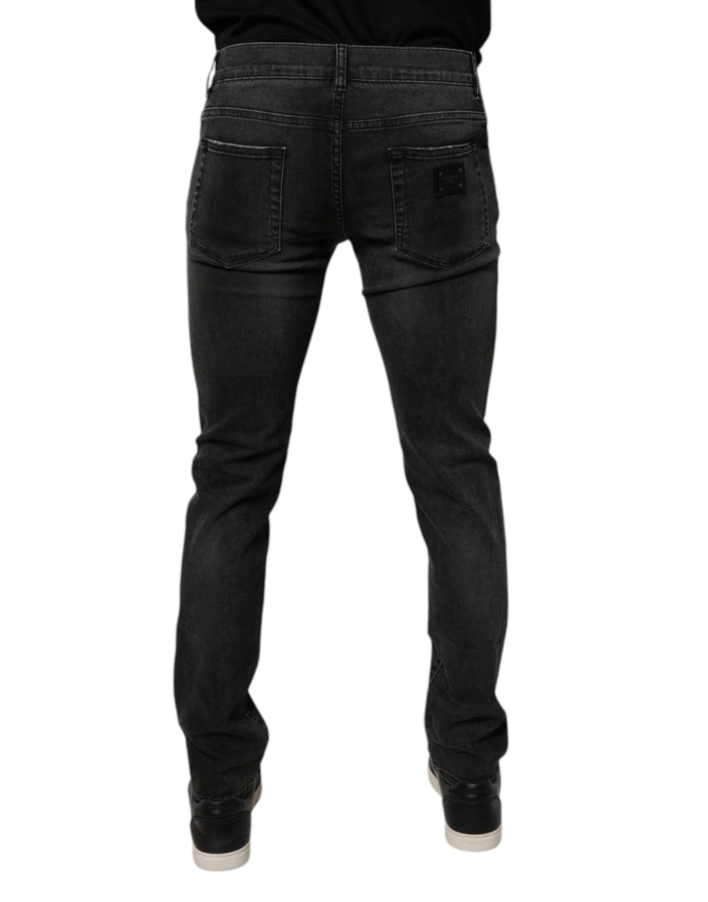 Dolce & Gabbana Black Skinny Jeans for Men side view