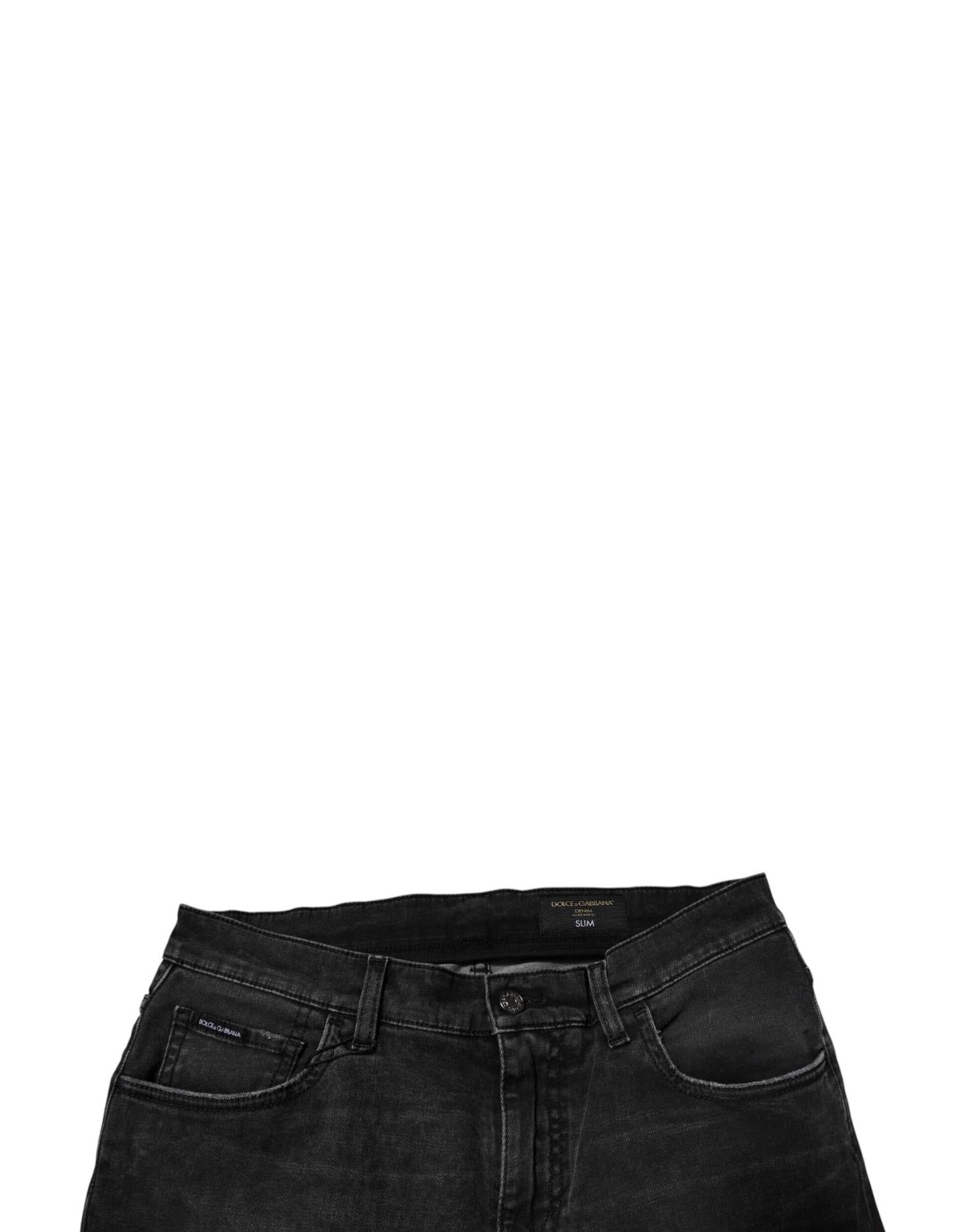 Dolce & Gabbana Black Skinny Jeans for Men additional view