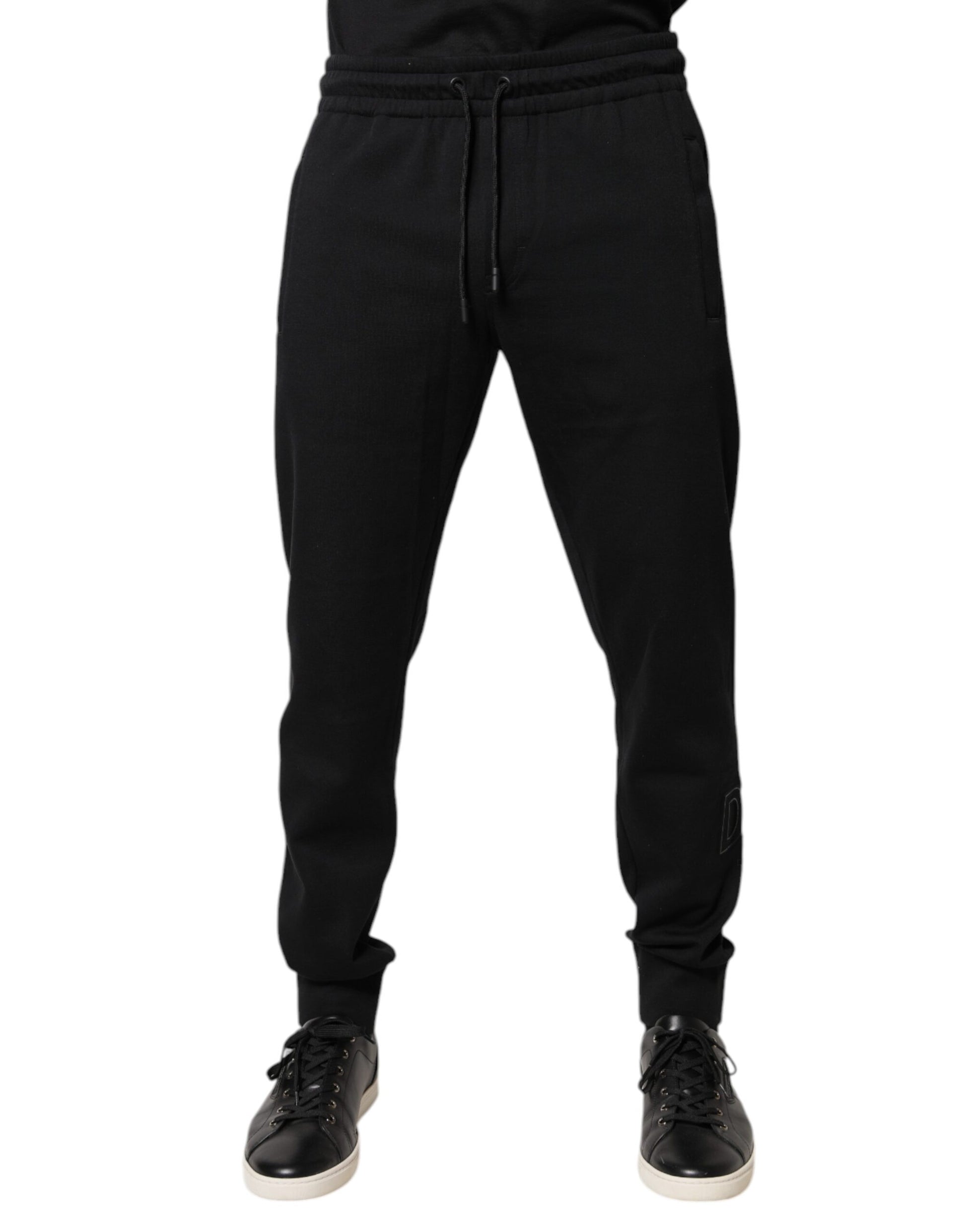Dolce & Gabbana Black Athletic Pants for Men
